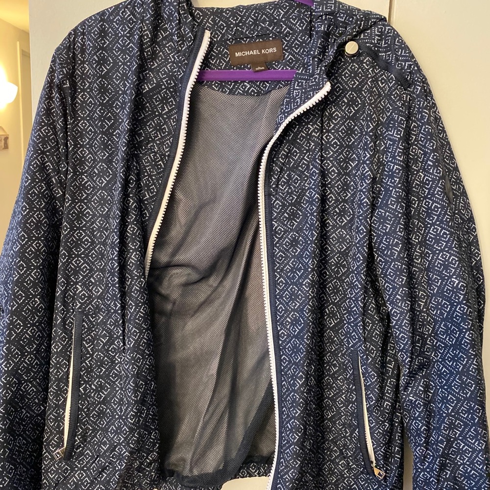 Michael Kors Mens Windbreaker with hood size L